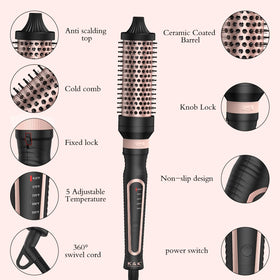 K&K thermal brush set packaging and accessories