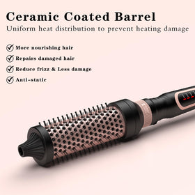 K&K thermal brush showing variable heating settings