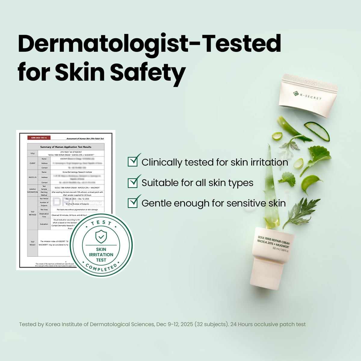 K-SECRET 1988 Repair Cream ingredients list