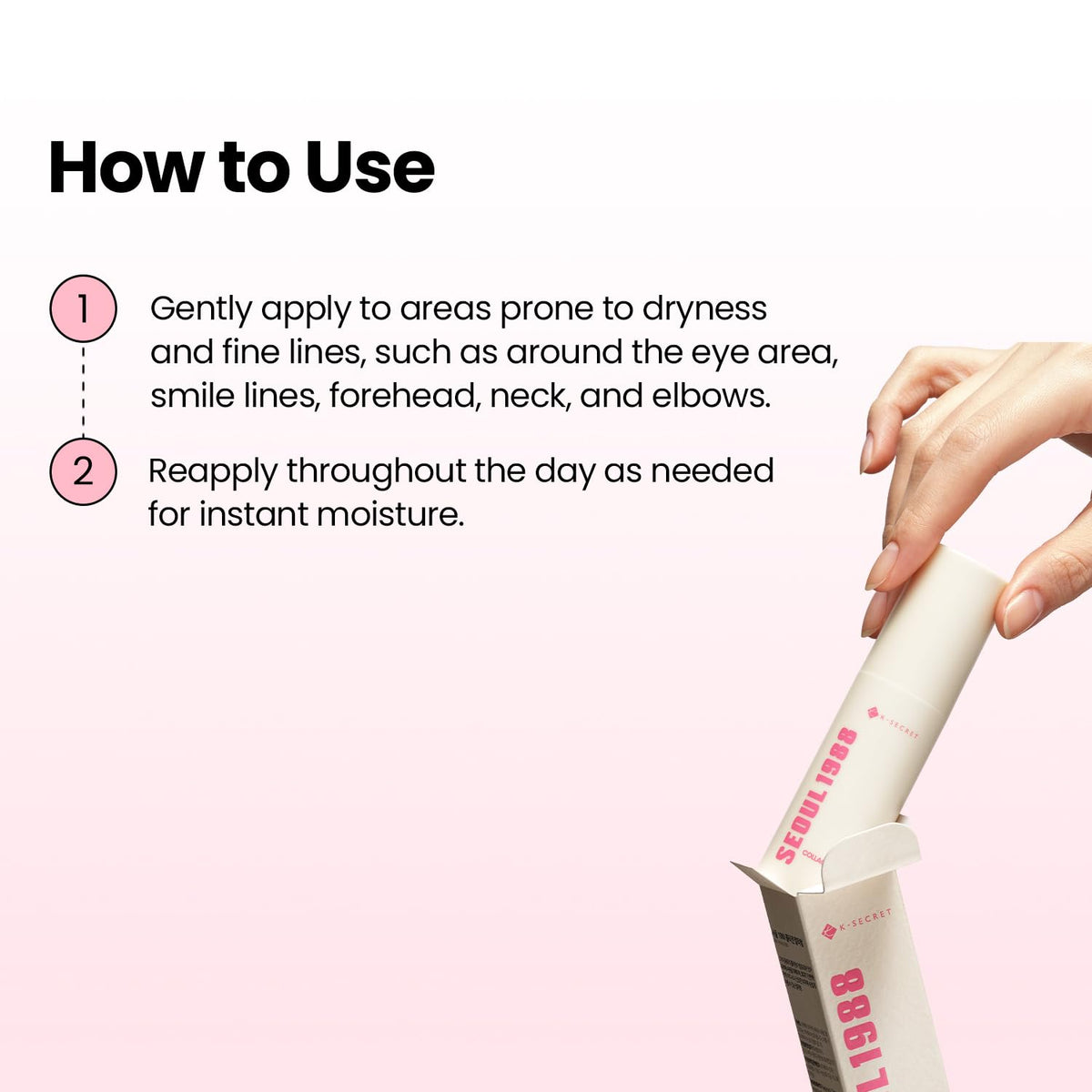 K-SECRET Collagen Multi Balm Stick texture close-up
