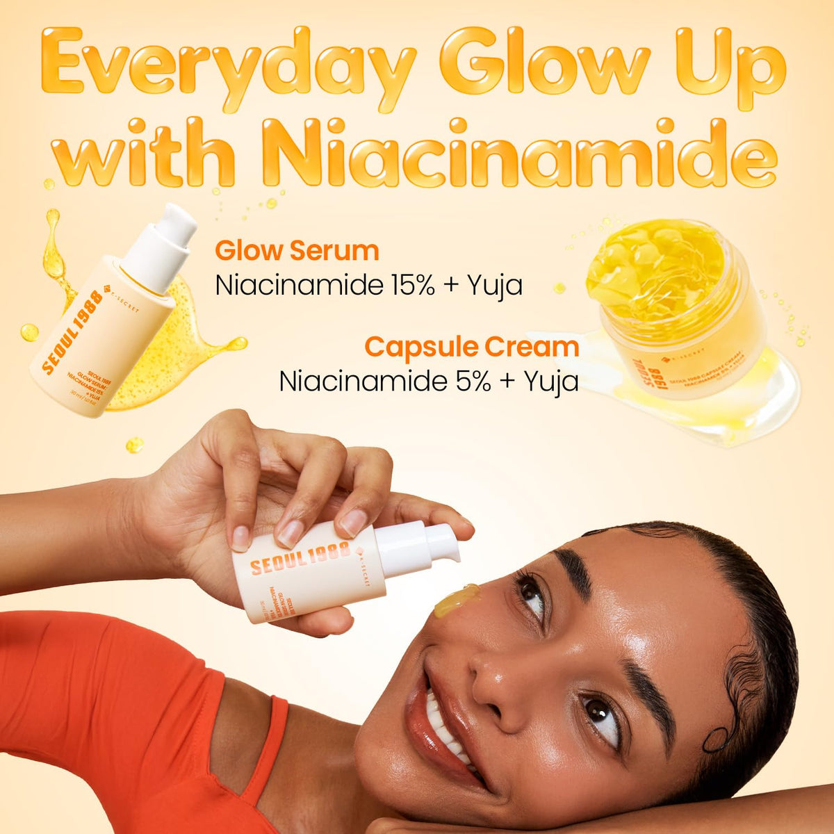 K-SECRET Niacinamide Glow Serum back view