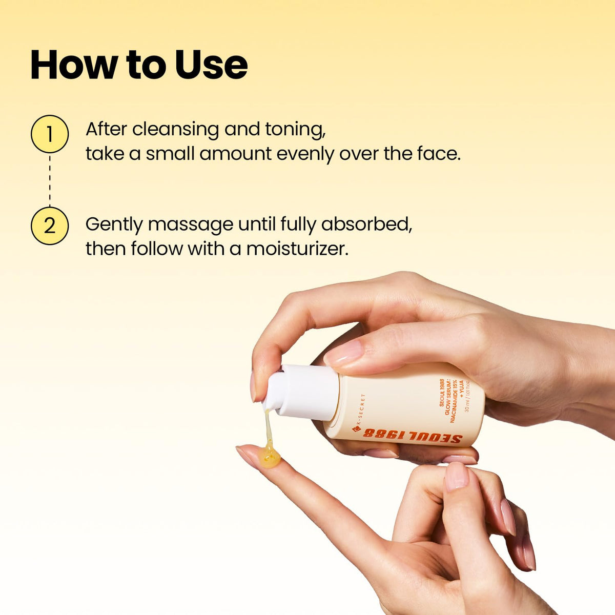K-SECRET Niacinamide Glow Serum lifestyle scene