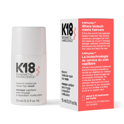 K18 Leave-In Molecular Repair Hair Mask front view 50g