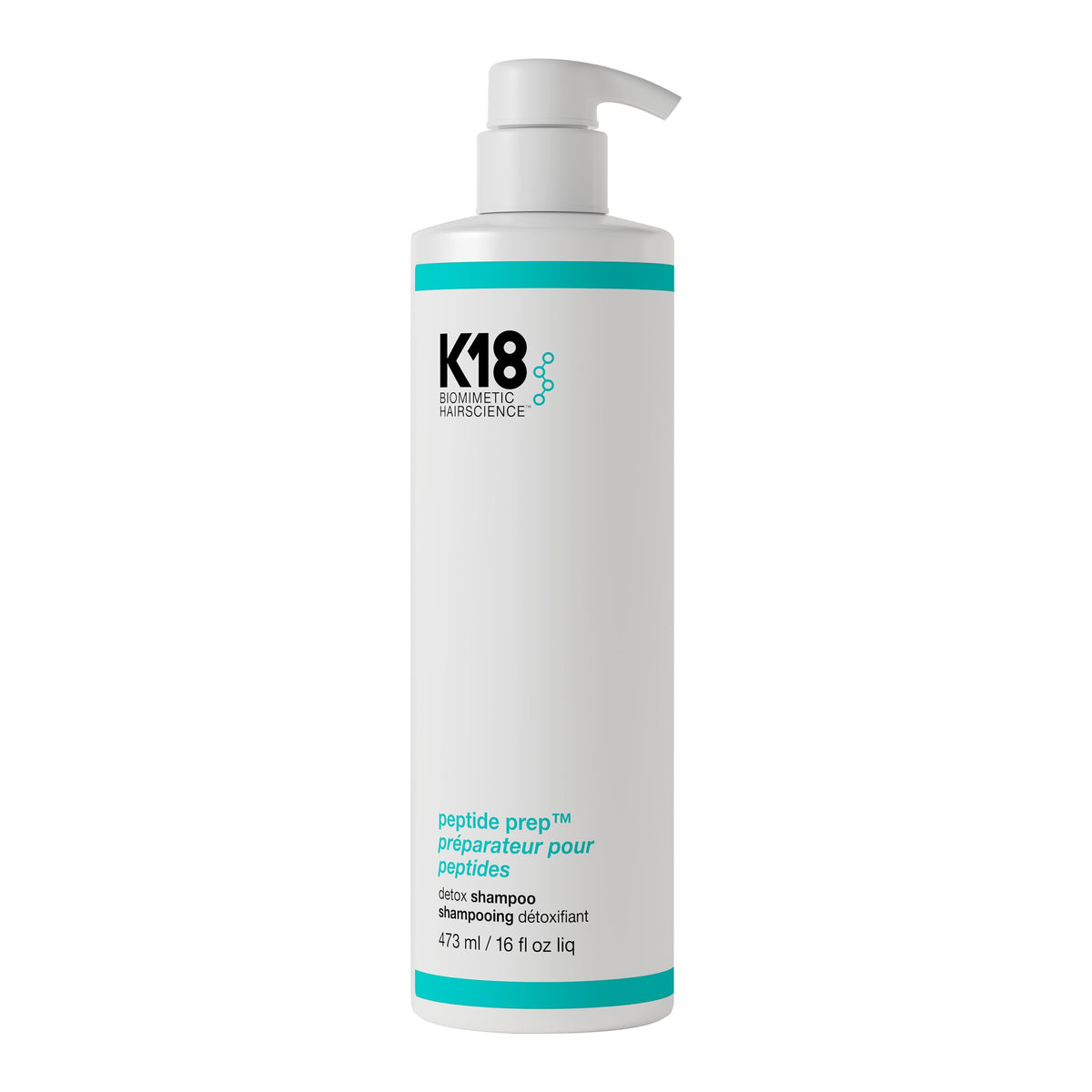K18 Peptide Prep Detox Shampoo 16 Fl oz front view