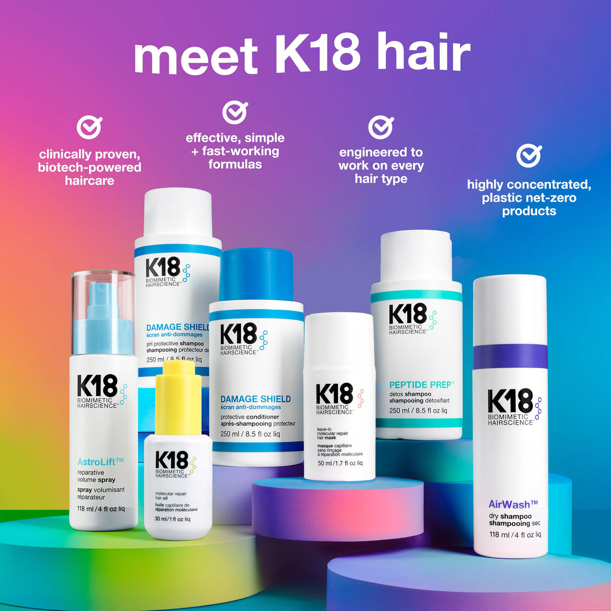 K18 Peptide Prep Detox Shampoo 8.5 Fl oz packaging details