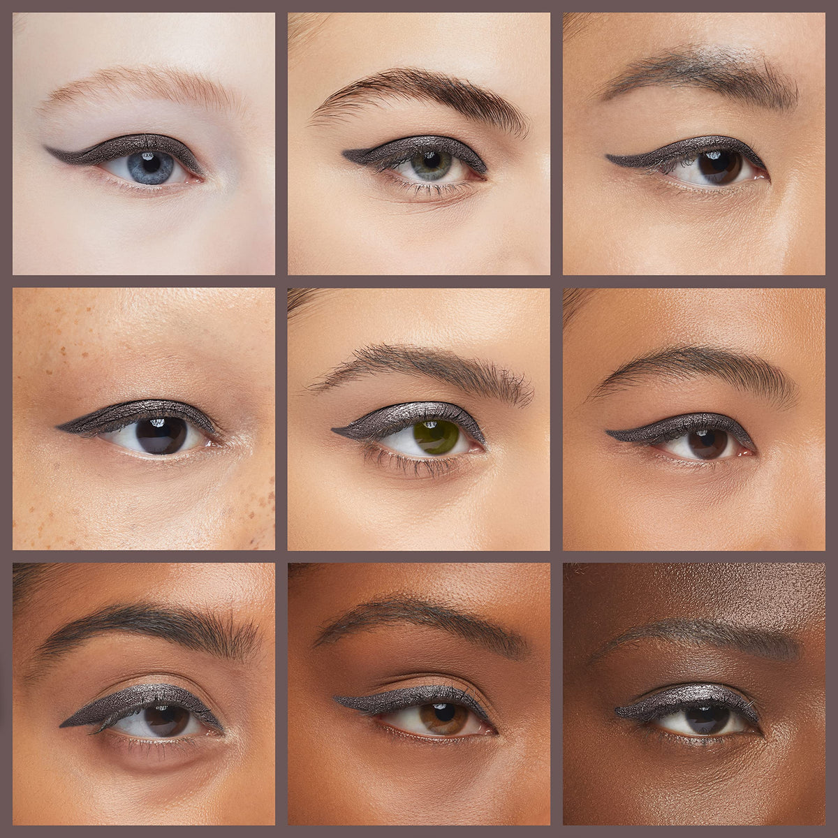 K7L Brown Eyeliner Pencil in use on model's eye