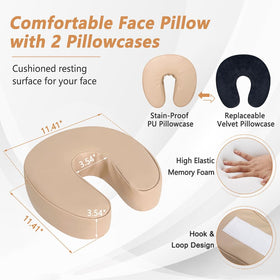 KAAMOS adjustable face cradle set up on a mattress