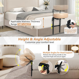 KAAMOS headrest cradle with fixing strap attached