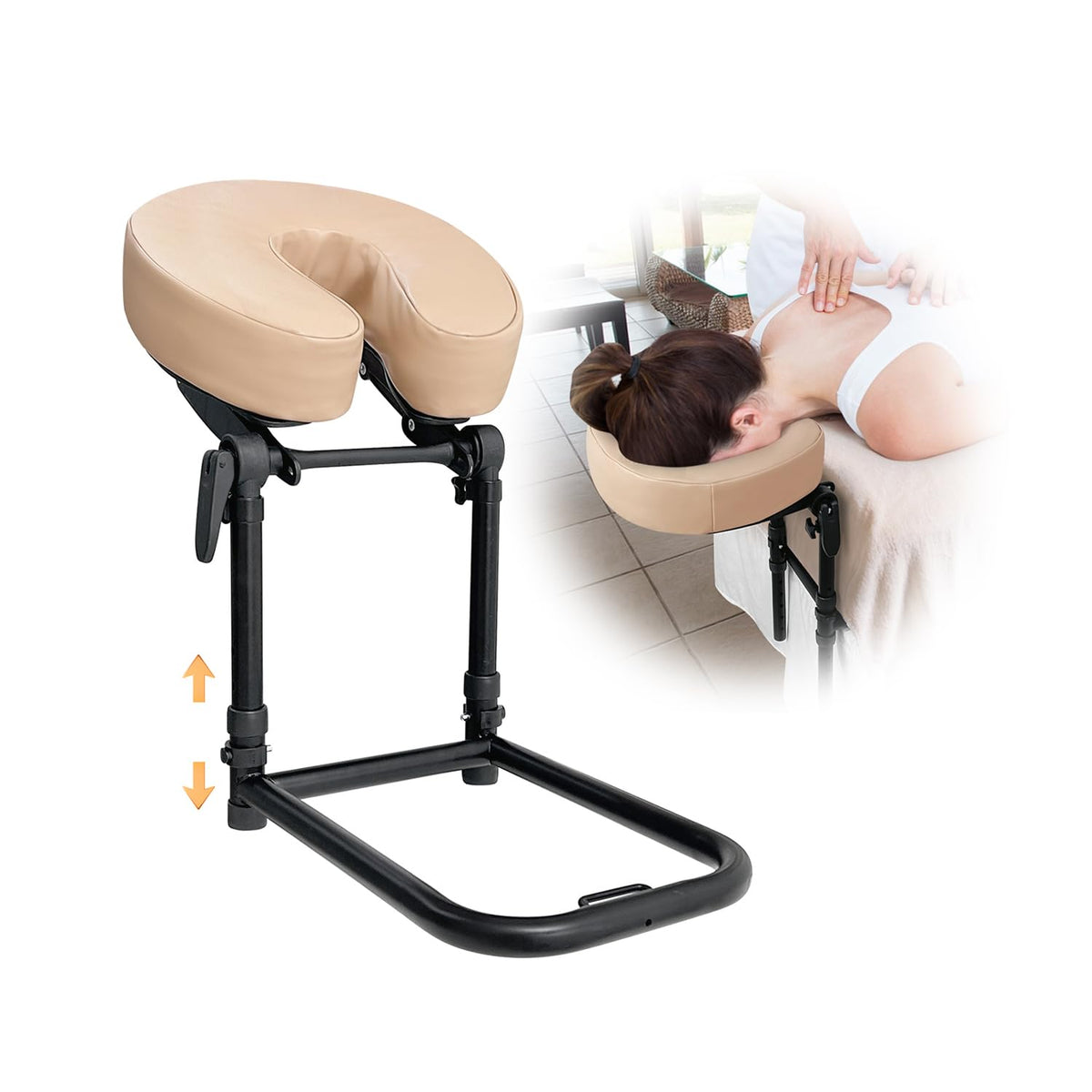 KAAMOS Massage Headrest for Bed with adjustable cradle