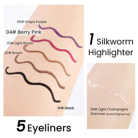 Kaely 1.5mm Skinny Gel Eyeliner Pencil in use on model