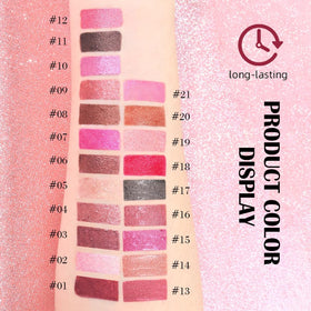 Kaely 2-in-1 Crushed Ruby Red Metallic Lipstick and Lip Liner dual ends