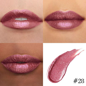 Kaely 2-in-1 Light Plum Red Metallic Lipstick and Lip Liner packaging