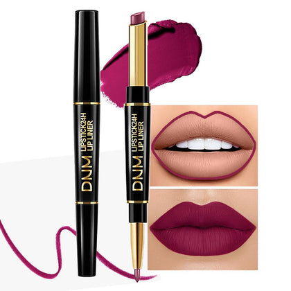 Kaely 2-in-1 Lip Liner & Lipstick Set in Plum Purple front view