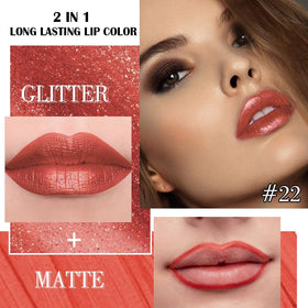 Kaely 2-in-1 Lipstick and Lip Liner showing dual ends