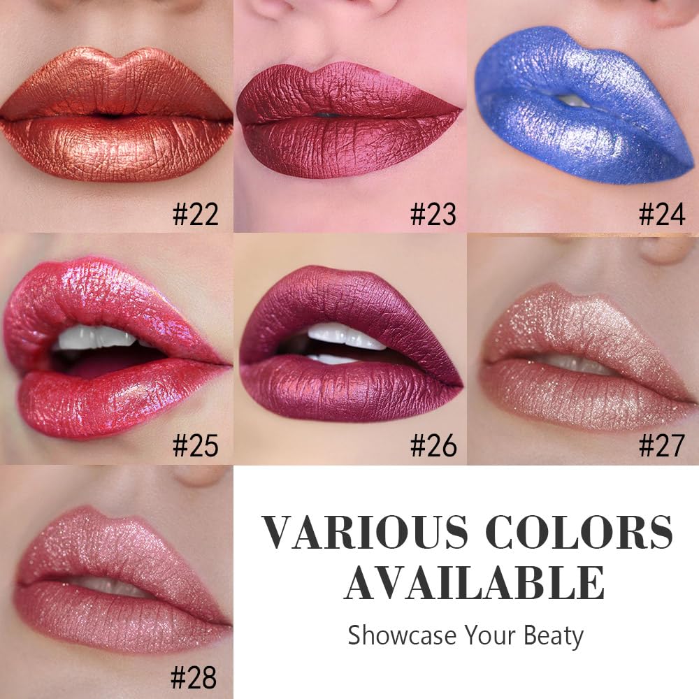 Kaely 2-in-1 Lipstick and Lip Liner with shimmer effect