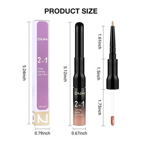 Kaely 2-in-1 Matte Lipstick and Lip Liner shade options