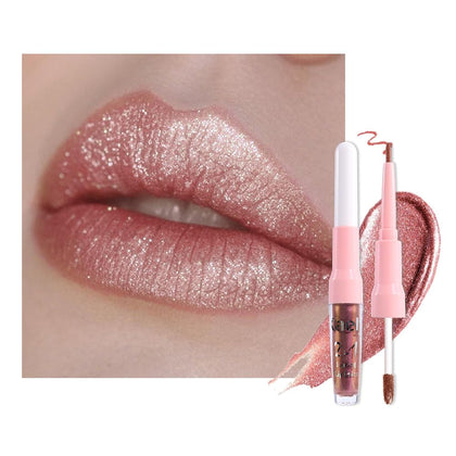 Kaely 2-in-1 Metallic Lipstick and Lip Liner front view