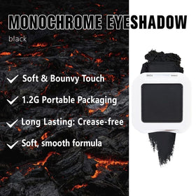 Kaely Black Matte Eyeshadow swatch on skin