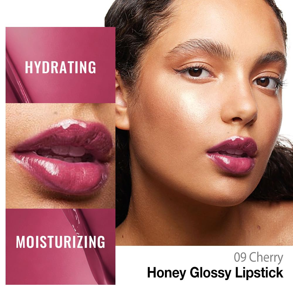 Kaely Cherry Honey Lipstick side view showing packaging