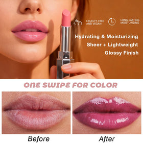 Kaely Cherry Honey Lipstick swatch on skin