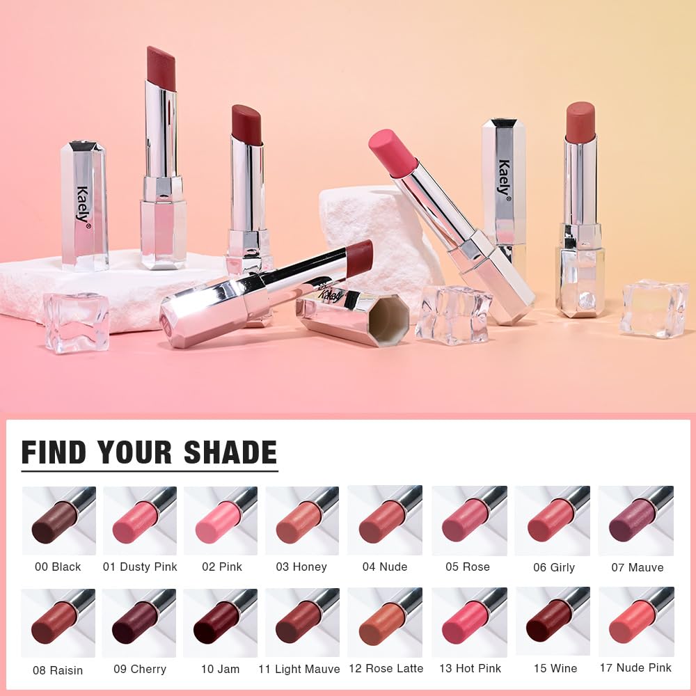 Kaely Cherry Honey Lipstick with ingredients list on packaging