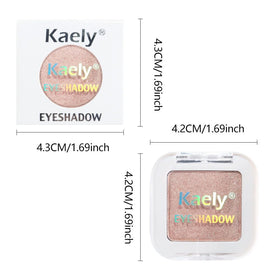 Kaely Dusty Pink Champagne Shimmer Eyeshadow in natural light