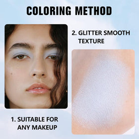 Kaely eyeshadow application brush with eyeshadow