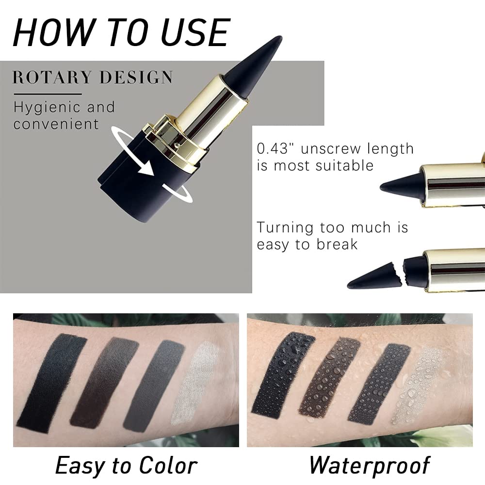 Kaely Gel Eyeliner Pencil Set displayed on a vanity