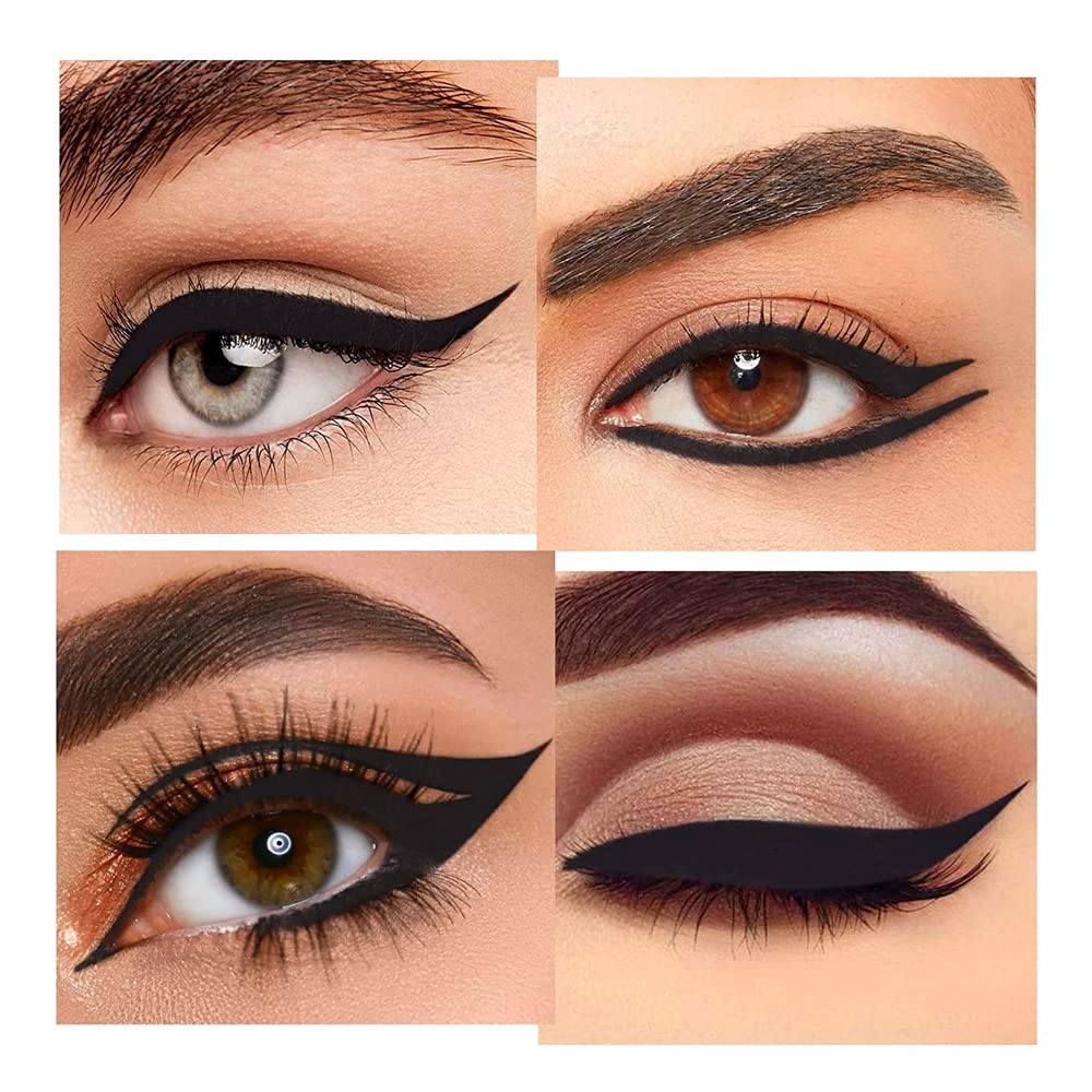 Kaely Gel Eyeliner Pencil set displayed with makeup accessories