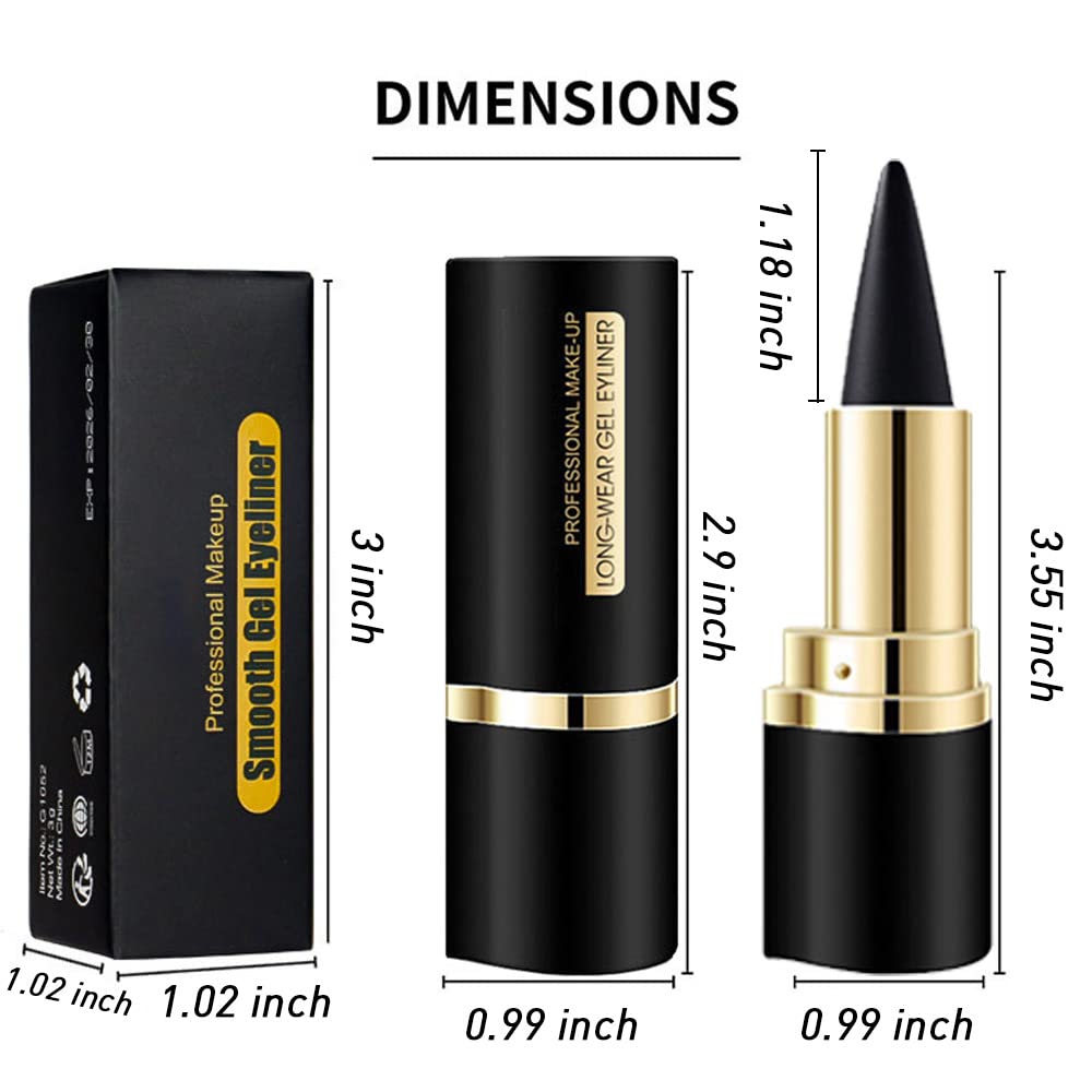 Kaely Gel Eyeliner Pencil set in elegant packaging