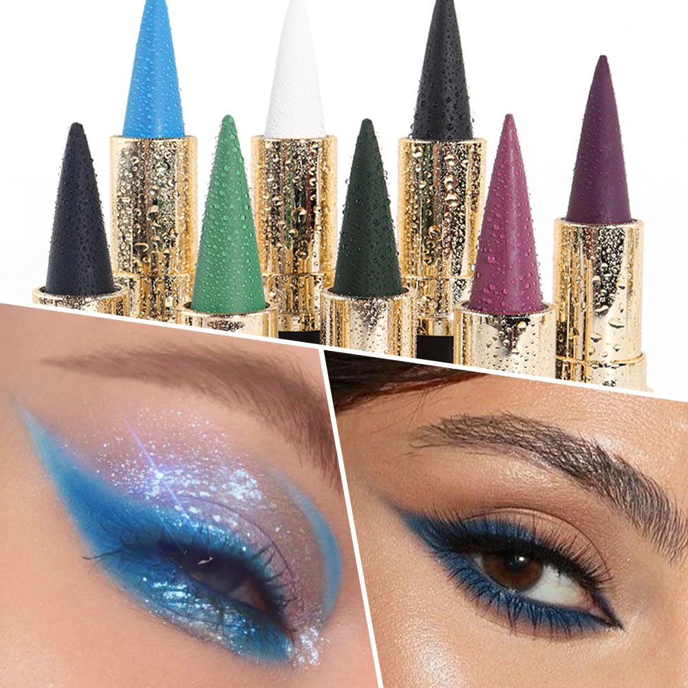 Kaely Gel Eyeliner Pencils Set displayed on a vanity