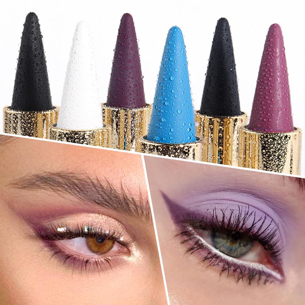 Kaely Gel Eyeliner Pencils Set displayed with makeup accessories