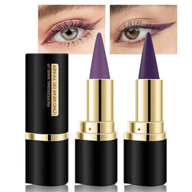 Kaely Gel Eyeliner Pencils Set front view with purple shades