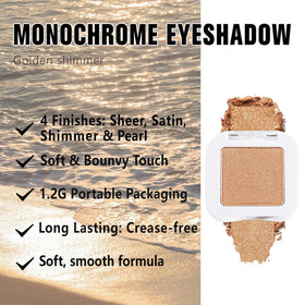 Kaely Golden Shimmer Eyeshadow swatch on skin
