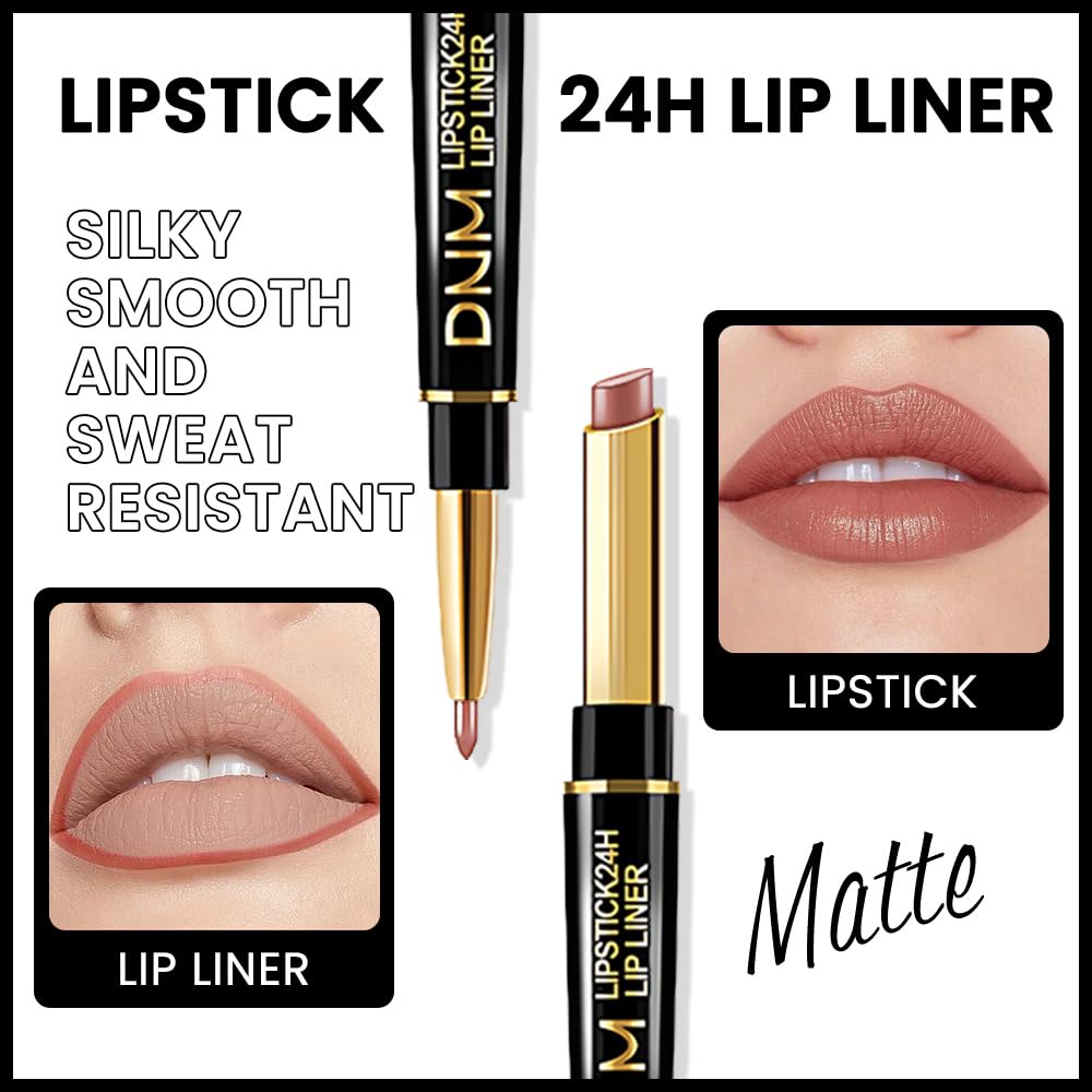 Kaely lip liner and lipstick set in various colours
