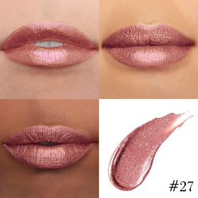 Kaely Metallic Lipstick swatch on skin