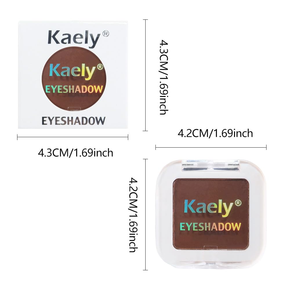 Kaely Pressed Single Eyeshadow Coffee Matte lifestyle scene