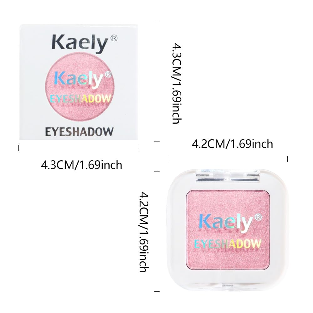 Kaely Pressed Single Eyeshadow Pink Shimmer close-up
