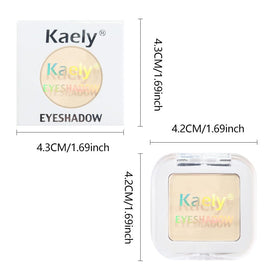 Kaely Single Eyeshadow Vanilla Nude Beige in use