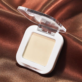 Kaely Single Eyeshadow Vanilla Nude Beige on makeup table