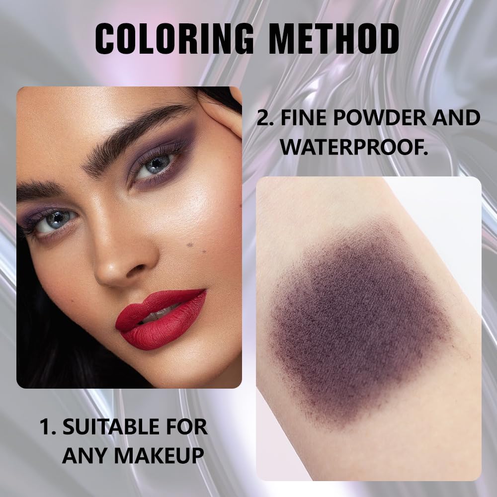 Kaely Smokey Plum Single Eyeshadow applied on model's eye