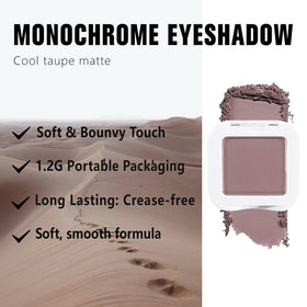 Kaely Taupe Single Eyeshadow open with visible powder