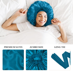 Kafteri satin bonnet showing inside material and comfort