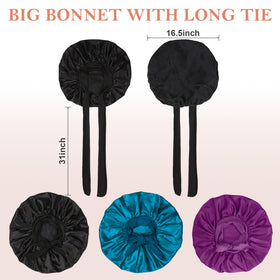 Kafteri silk bonnet worn by a woman at home