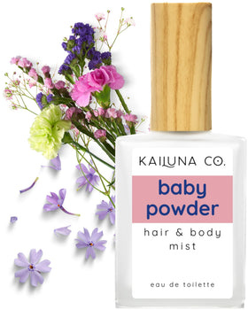 Kailuna Co. Baby Powder Essential Oil Hair & Body Mist front view