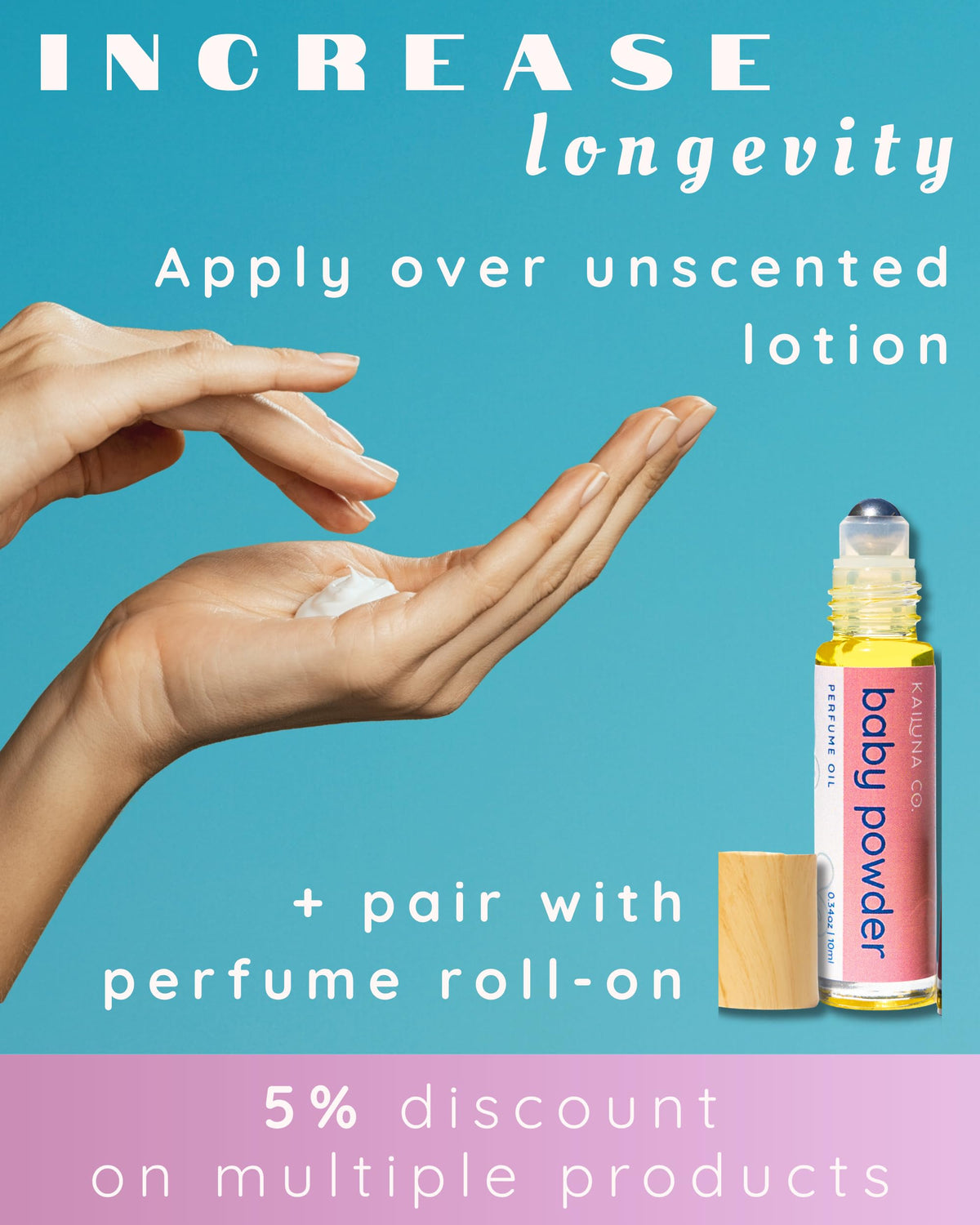 Kailuna Co. Baby Powder Essential Oil Hair & Body Mist lifestyle scene