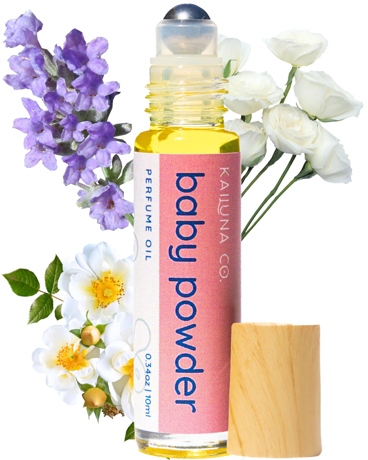 Kailuna Co. Baby Powder Essential Oil Perfume Roll On front view