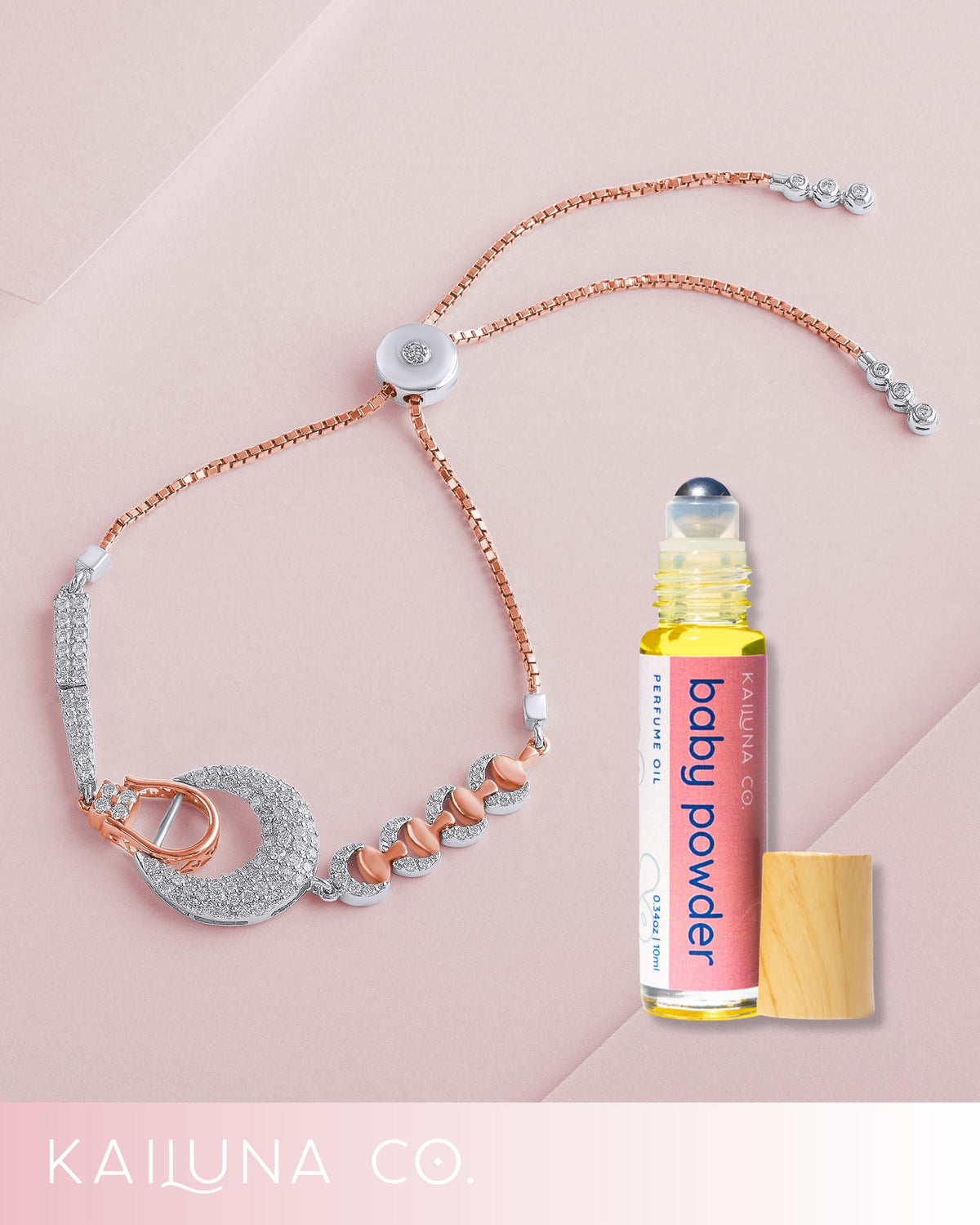 Kailuna Co. Baby Powder Essential Oil Perfume Roll On with other beauty products