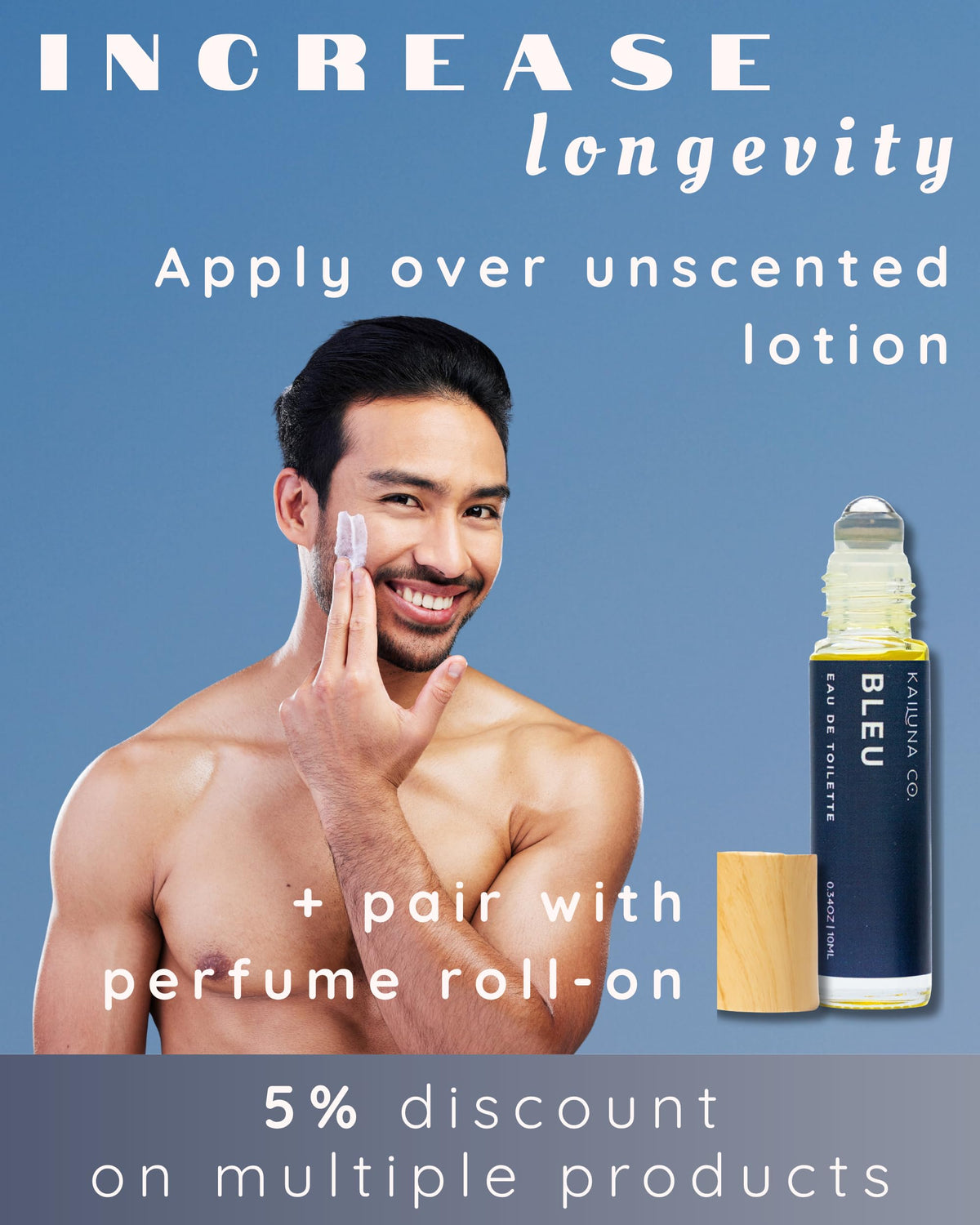 Kailuna Co. Bleu for Men Non-Toxic Hair & Body Mist in a lifestyle setting