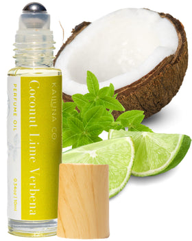Kailuna Co. Coconut Lime Verbena Essential Oil Roll On front view